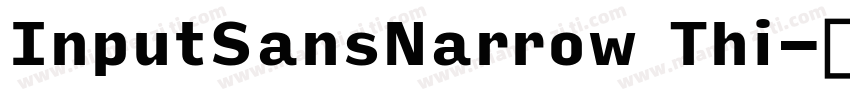 InputSansNarrow Thi字体转换